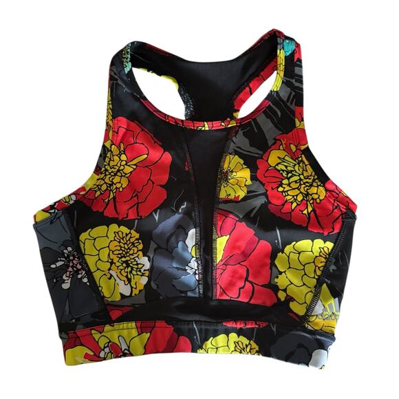 Adidas Run Medium-Support International Women's Day Allover Print Bra Small - Picture 6 of 7